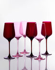Wine Glass - Pinks (Set of 6)