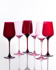 Wine Glass - Pinks (Set of 6)