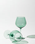 Nature Green goblet, garden green lead-free crystalline