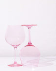 Peonies Pink goblet, generous bowl on a short stem