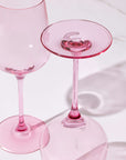 Peonies Pink coloured wine glass by Rayt