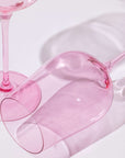 Peonies Pink wine glasses, lead-free crystalline by Rayt