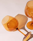 Sundowner Orange goblet, generous bowl on a short stem