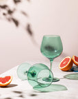 Shop Nature-Inspired Green Gin Goblets – Premium Glasses by Rayt India