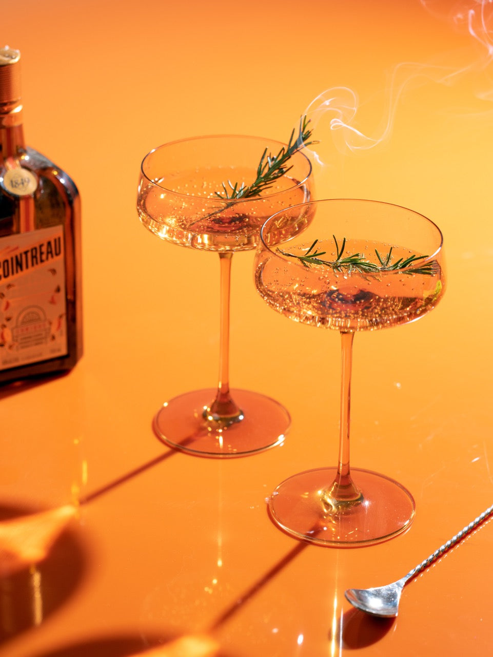 Shop for the Premium Sundowner Orange Coupe Glasses Online