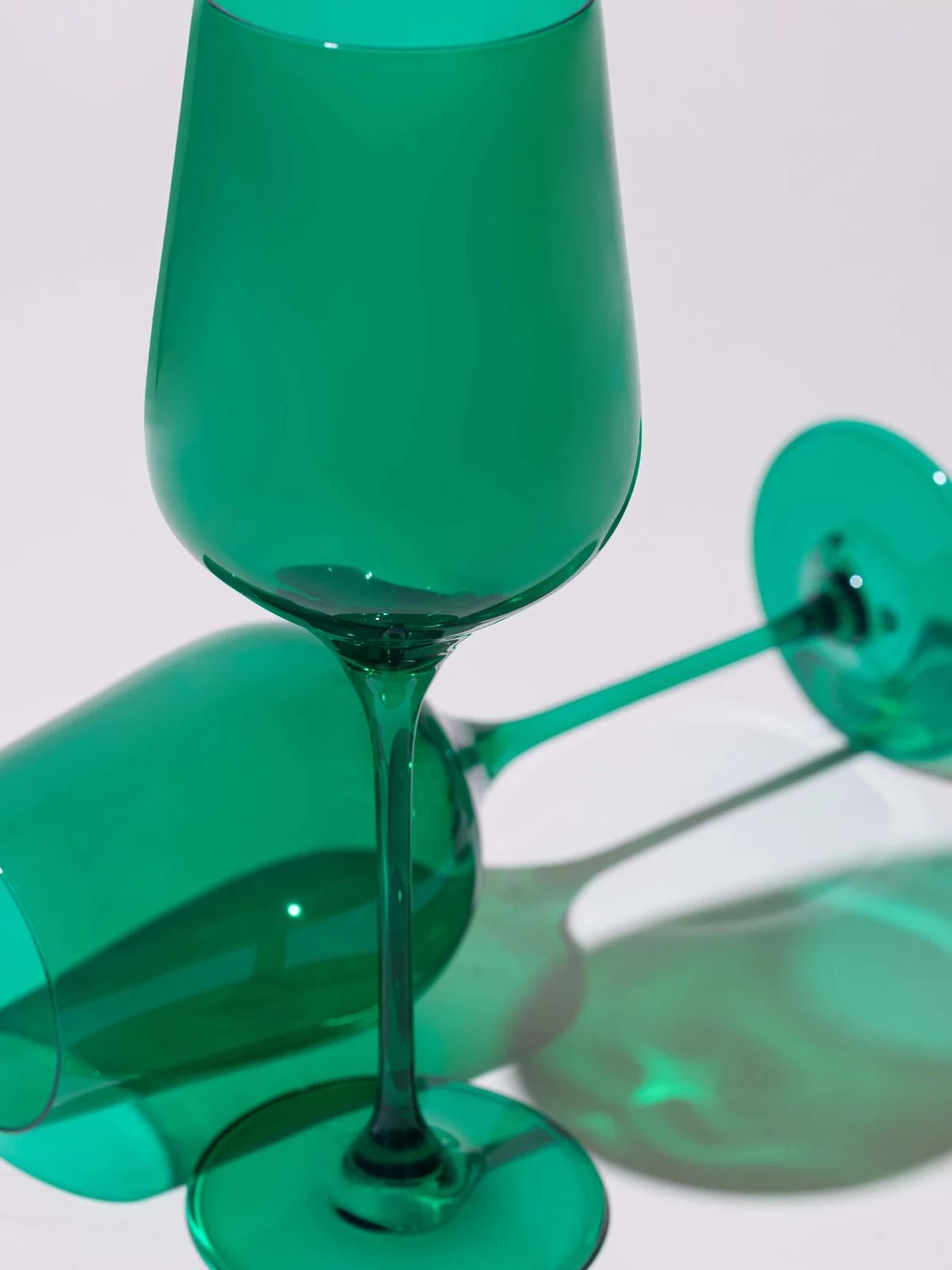 Emerald Green Wine Glass