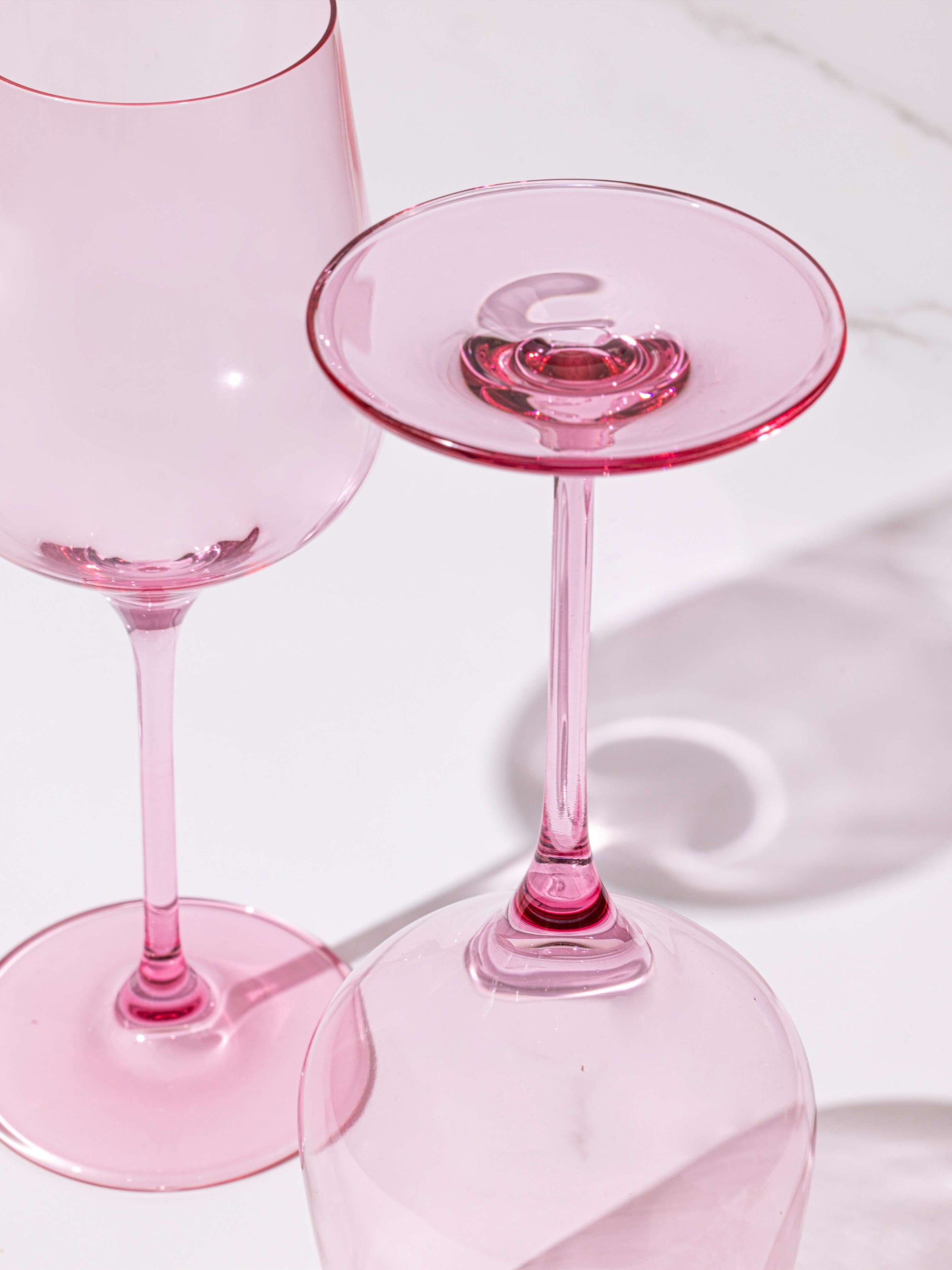 Peonies Pink Wine Glass