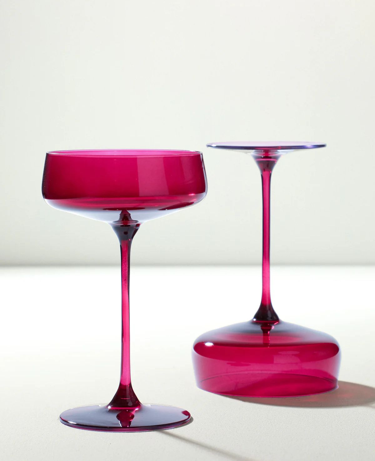 All The Feels Pink coupe glass, 300 ml lead-free crystalline