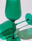 Emerald Green coloured wine glass by Rayt