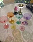 Pastel coupe glass set of six by Rayt