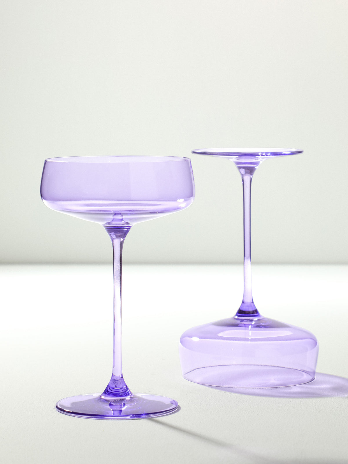 Serendipity Lilac coupe glass, 300 ml lead-free crystalline
