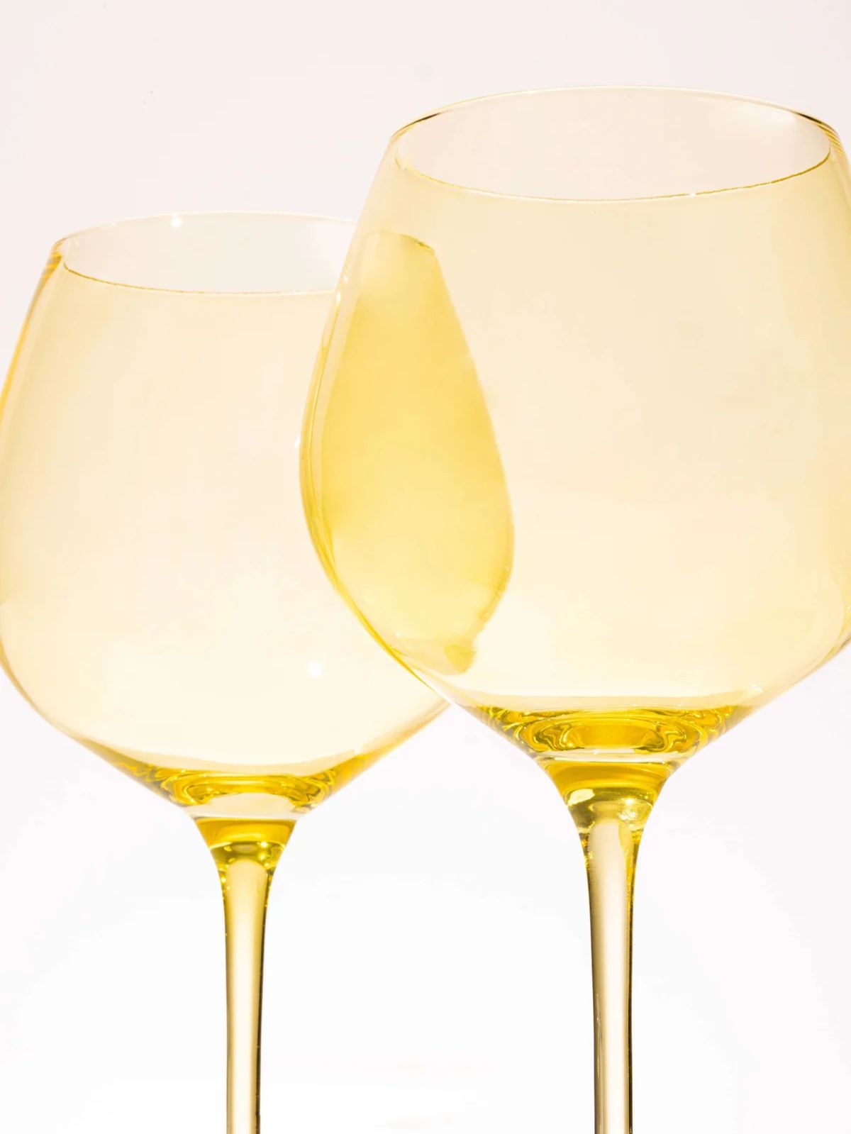 Summer Yellow goblet, 610 ml lead-free crystalline