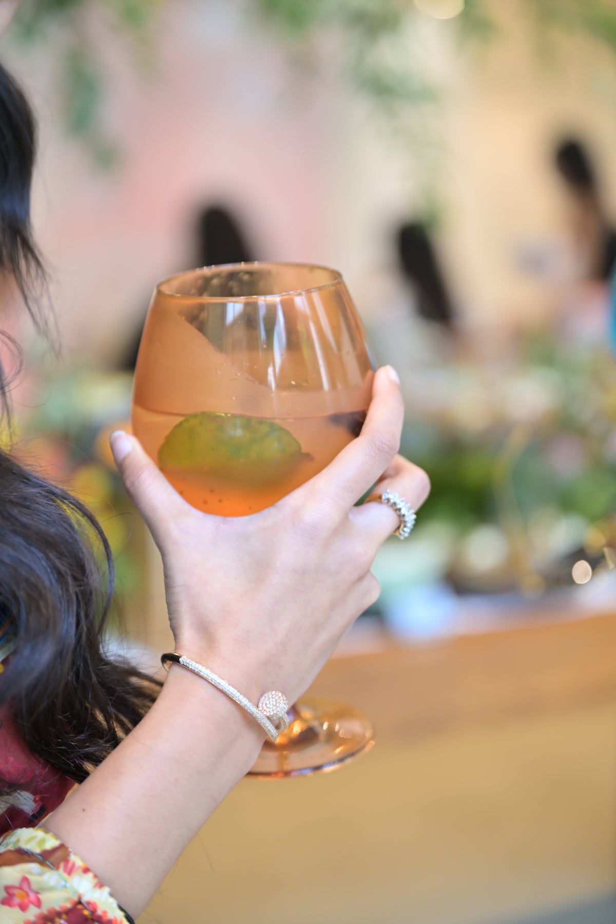 Sundowner Orange goblet, 610 ml lead-free crystalline