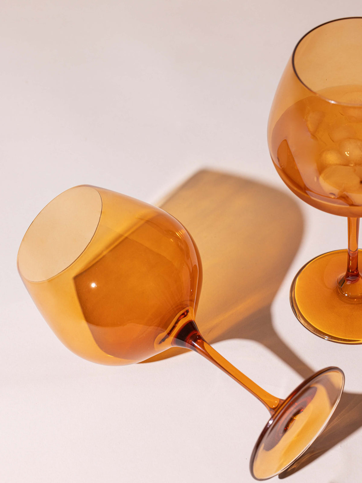 Sundowner Orange goblet, generous bowl on a short stem